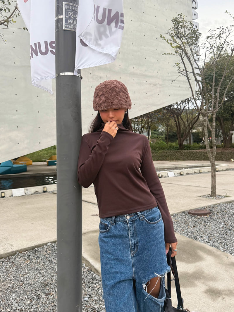 Queensmade - Korean Women Fashion - #thelittlethings - Art Turtleneck Tee - 5