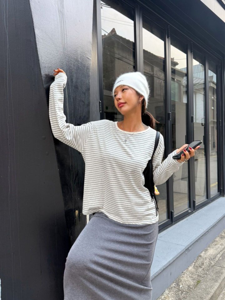 Queensmade - Korean Women Fashion - #vintagekidsstyle - Boxy Long Tee - 11