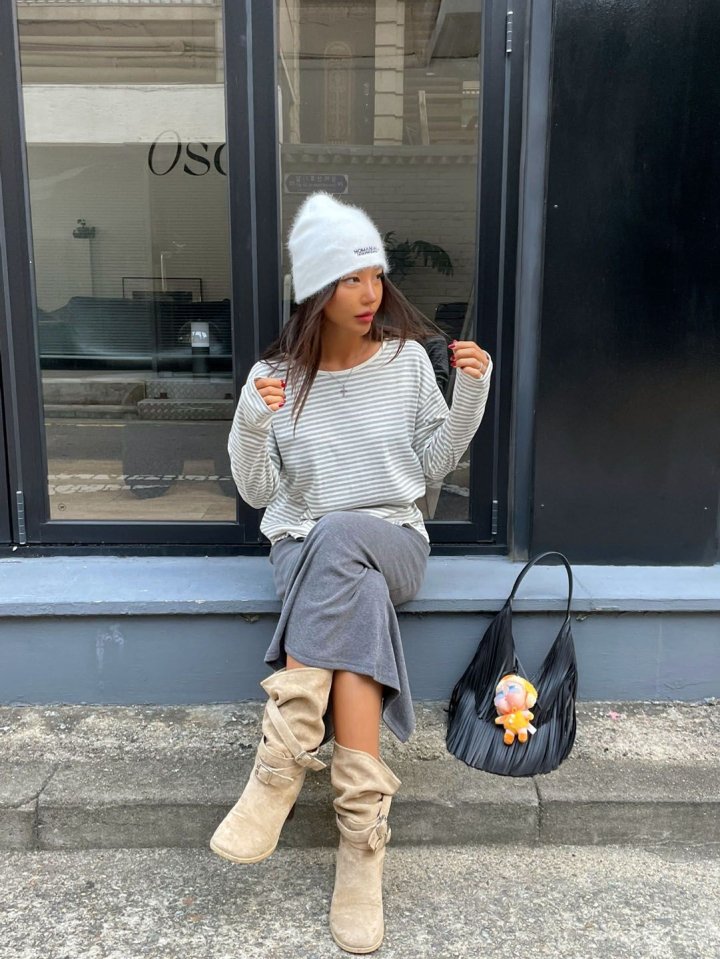 Queensmade - Korean Women Fashion - #womensfashion - Boxy Long Tee - 3