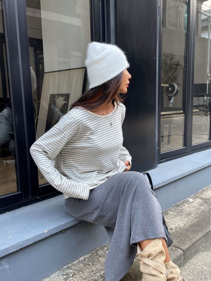 Queensmade - Korean Women Fashion - #womensfashion - Boxy Long Tee - 5