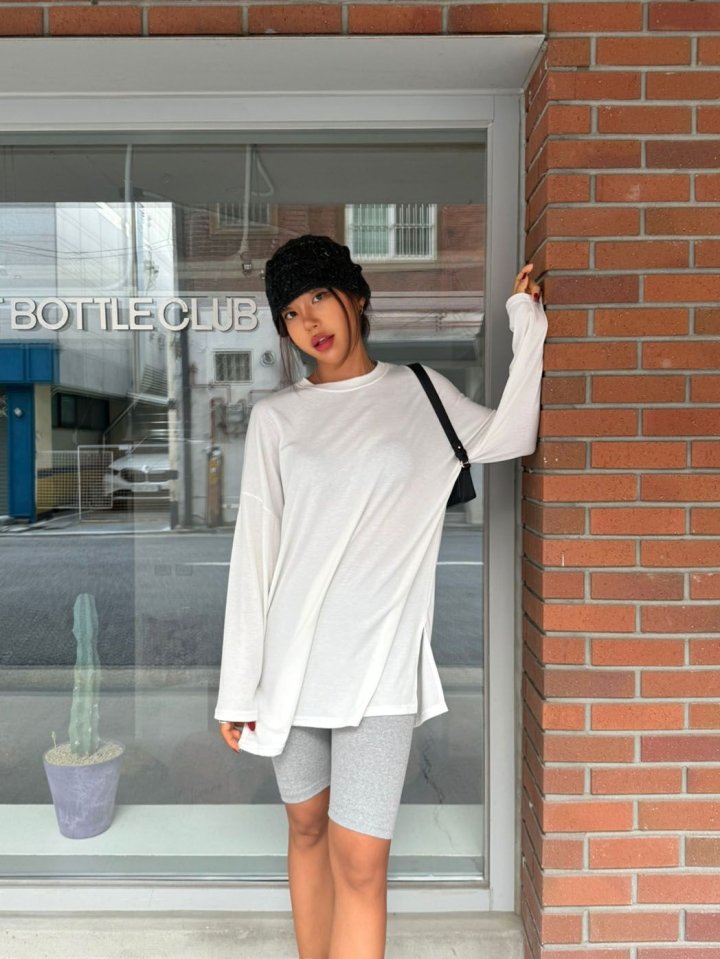 Queensmade - Korean Women Fashion - #womensfashion - Boxy Fleece Long Tee - 6