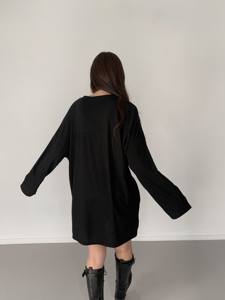 Queensmade - Korean Women Fashion - #womensfashion - Boxy Long Tee - 3
