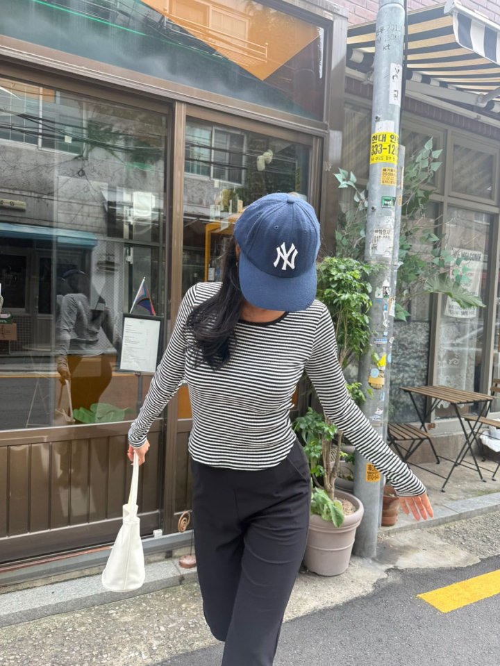 Queensmade - Korean Women Fashion - #womensfashion - Tommy Stripe Tee - 11