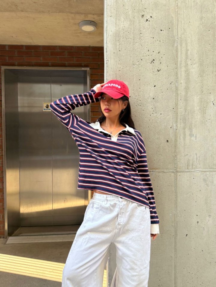 Queensmade - Korean Women Fashion - #womensfashion - Bay Collar Tee - 7