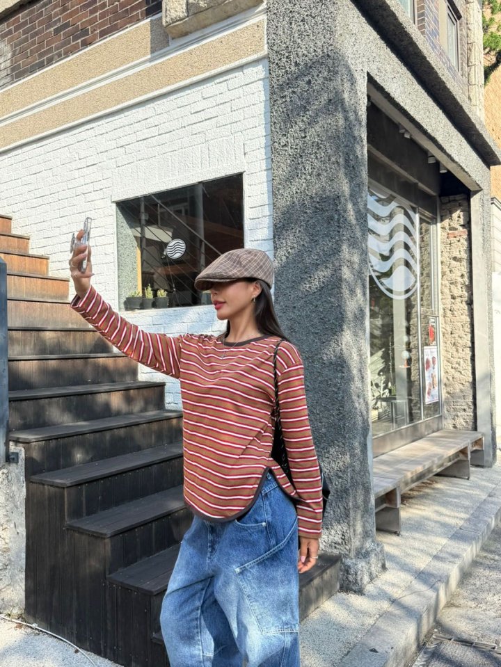 Queensmade - Korean Women Fashion - #womensfashion - Liz Stripe Tee - 8