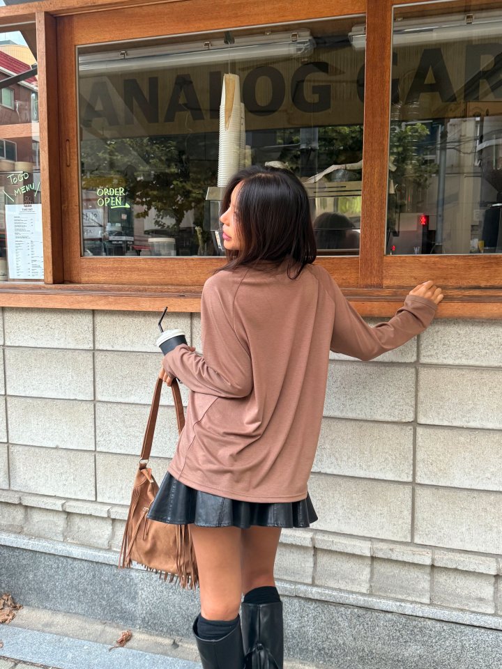 Queensmade - Korean Women Fashion - #womensfashion - Pintuck Raglan Tee - 10