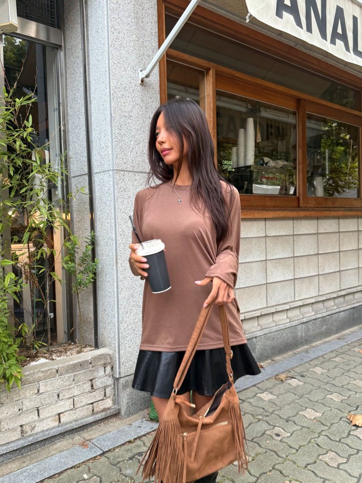 Queensmade - Korean Women Fashion - #womensfashion - Pintuck Raglan Tee - 8