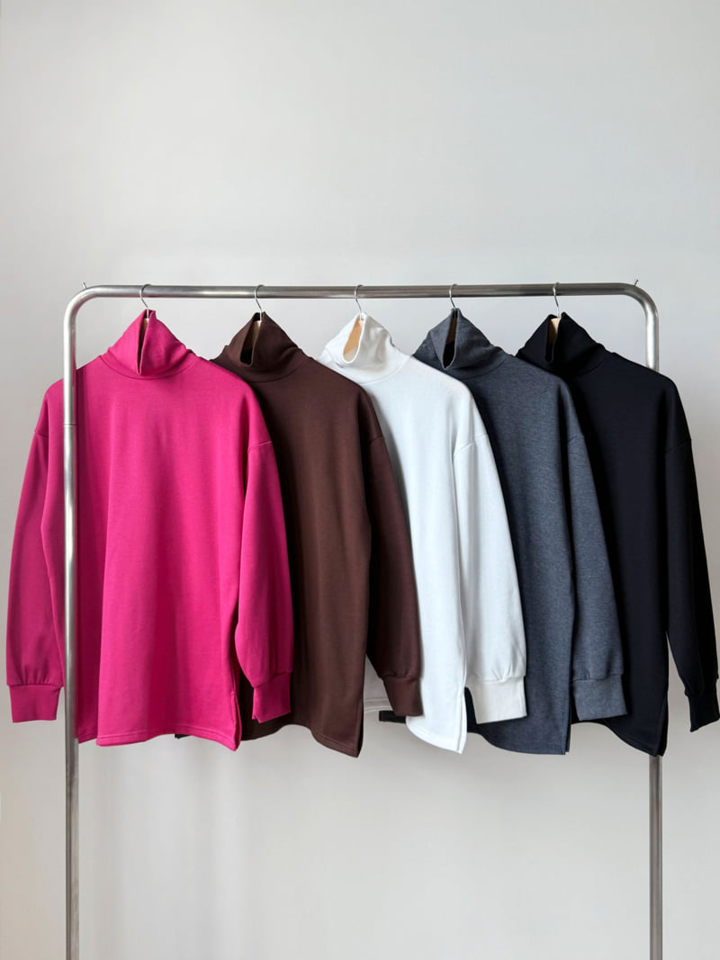 Queensmade - Korean Women Fashion - #womensfashion - Mood Turtleneck Tee - 12