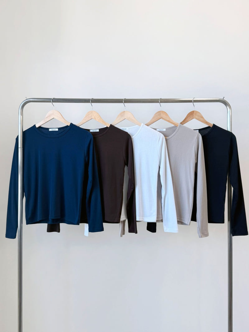 Queensmade - Korean Women Fashion - #womensfashion - Lala Round Tee - 12
