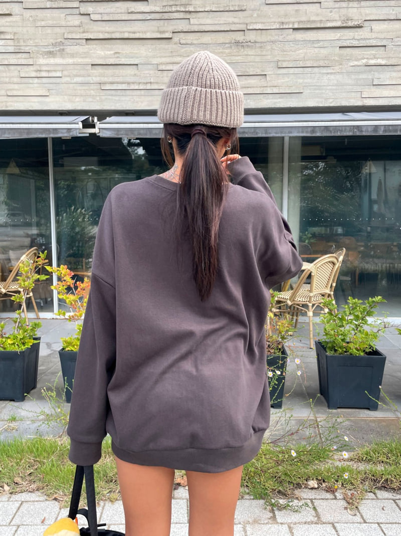 Queensmade - Korean Women Fashion - #womensfashion - Gram Boxy Sweatshirt - 11