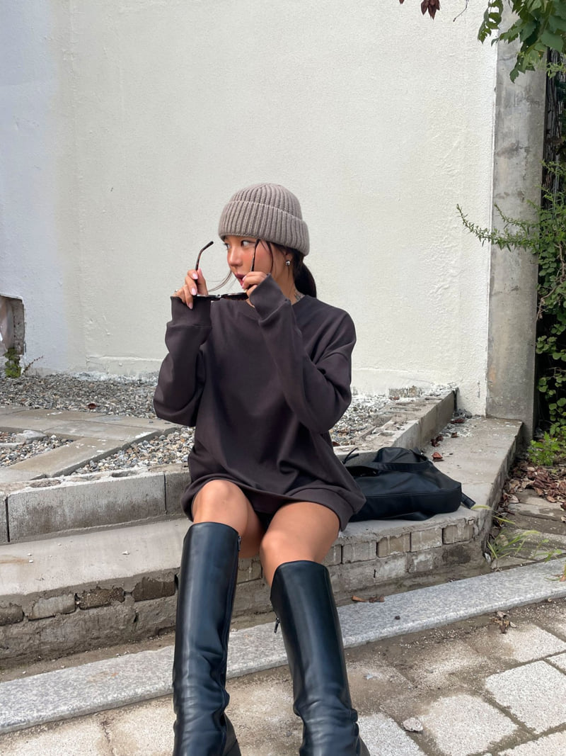 Queensmade - Korean Women Fashion - #womensfashion - Gram Boxy Sweatshirt - 7