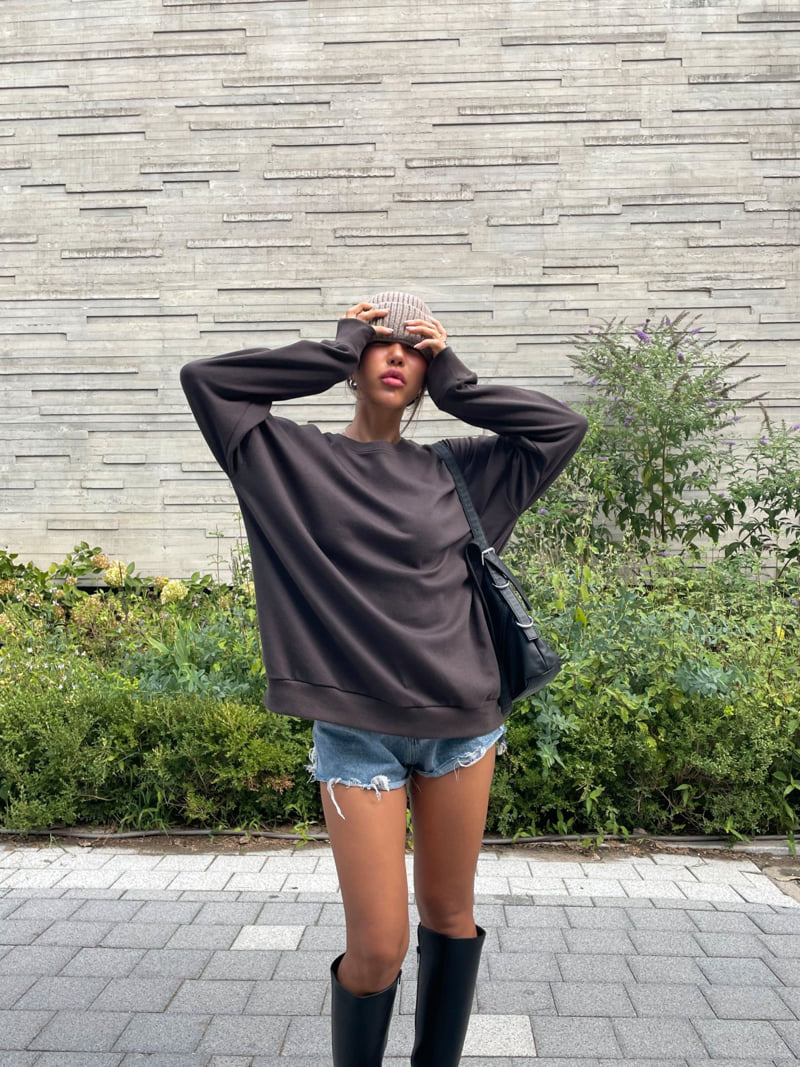 Queensmade - Korean Women Fashion - #womensfashion - Gram Boxy Sweatshirt - 9