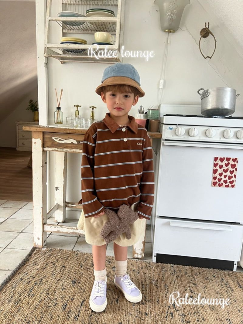 Raleelounge - Korean Children Fashion - #Kfashion4kids - Camel Collar Tee