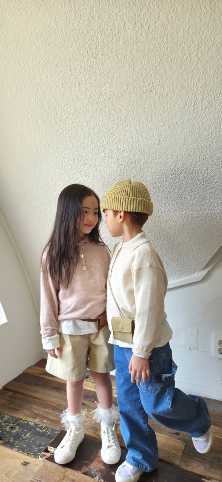 Raleelounge - Korean Children Fashion - #Kfashion4kids - Ang Collar Knit Tee - 6