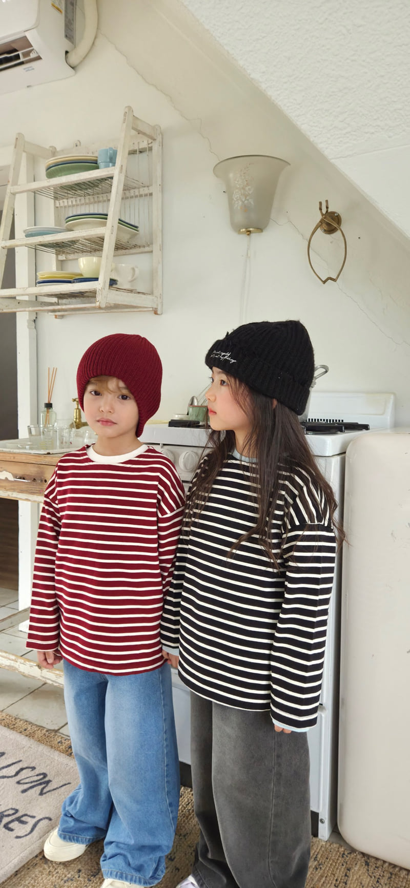Raleelounge - Korean Children Fashion - #Kfashion4kids - F10 Stripe Tee - 6