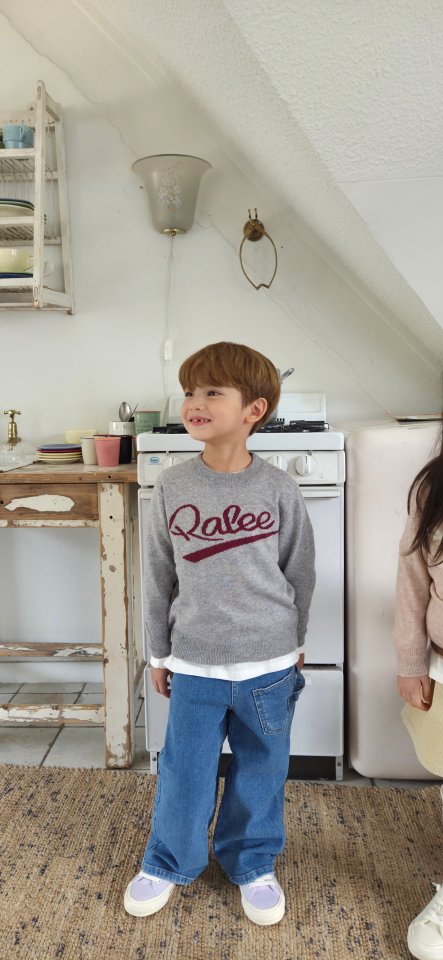 Raleelounge - Korean Children Fashion - #prettylittlegirls - Falling Denim Pants - 4