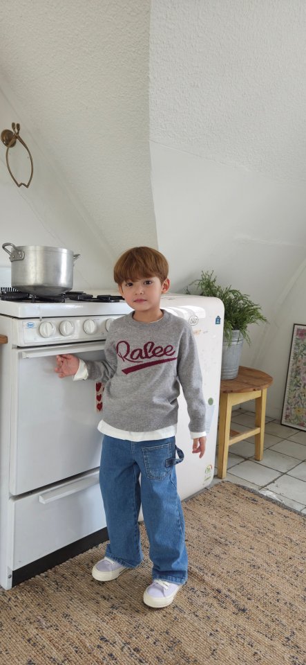 Raleelounge - Korean Children Fashion - #childofig - Falling Denim Pants - 5