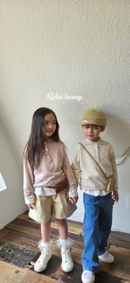 Raleelounge - Korean Children Fashion - #discoveringself - Ang Collar Knit Tee