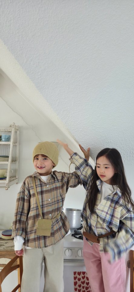 Raleelounge - Korean Children Fashion - #fashionkids - Angel Check Shirt - 6