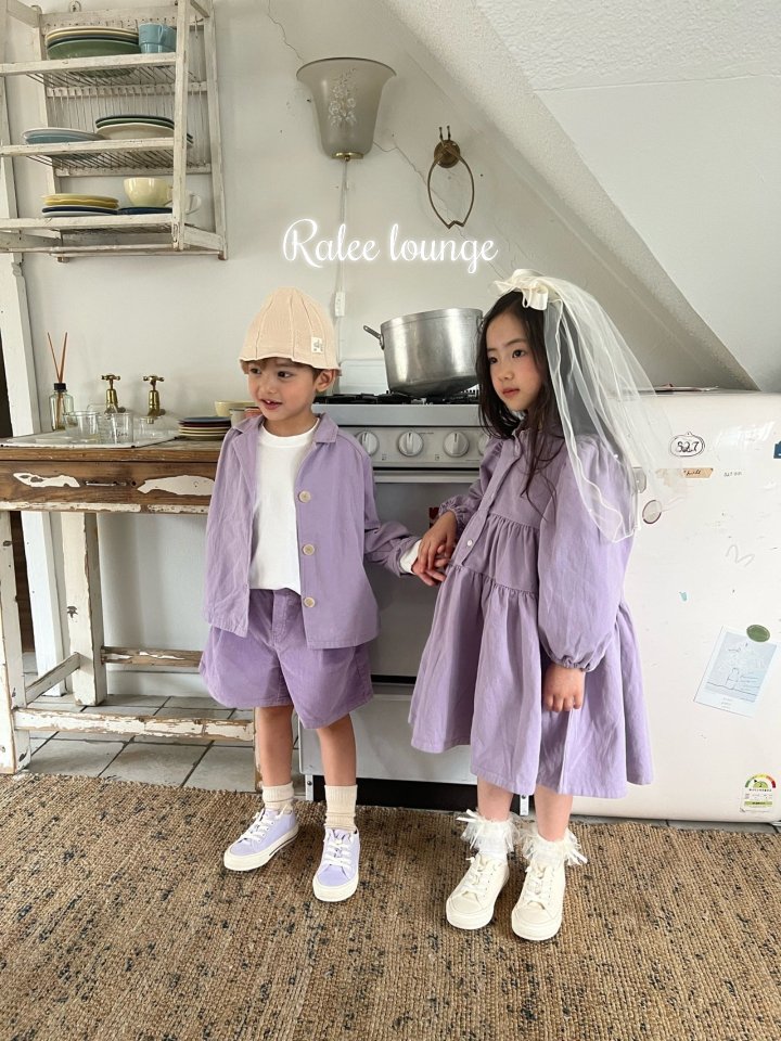 Raleelounge - Korean Children Fashion - #kidsshorts - Peach One-piece