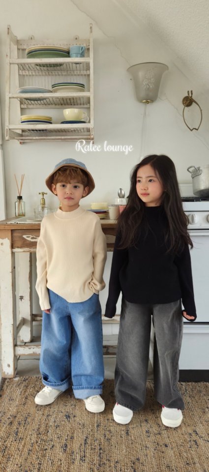 Raleelounge - Korean Children Fashion - #kidsstore - Tencel Ribbed Turtleneck Tee