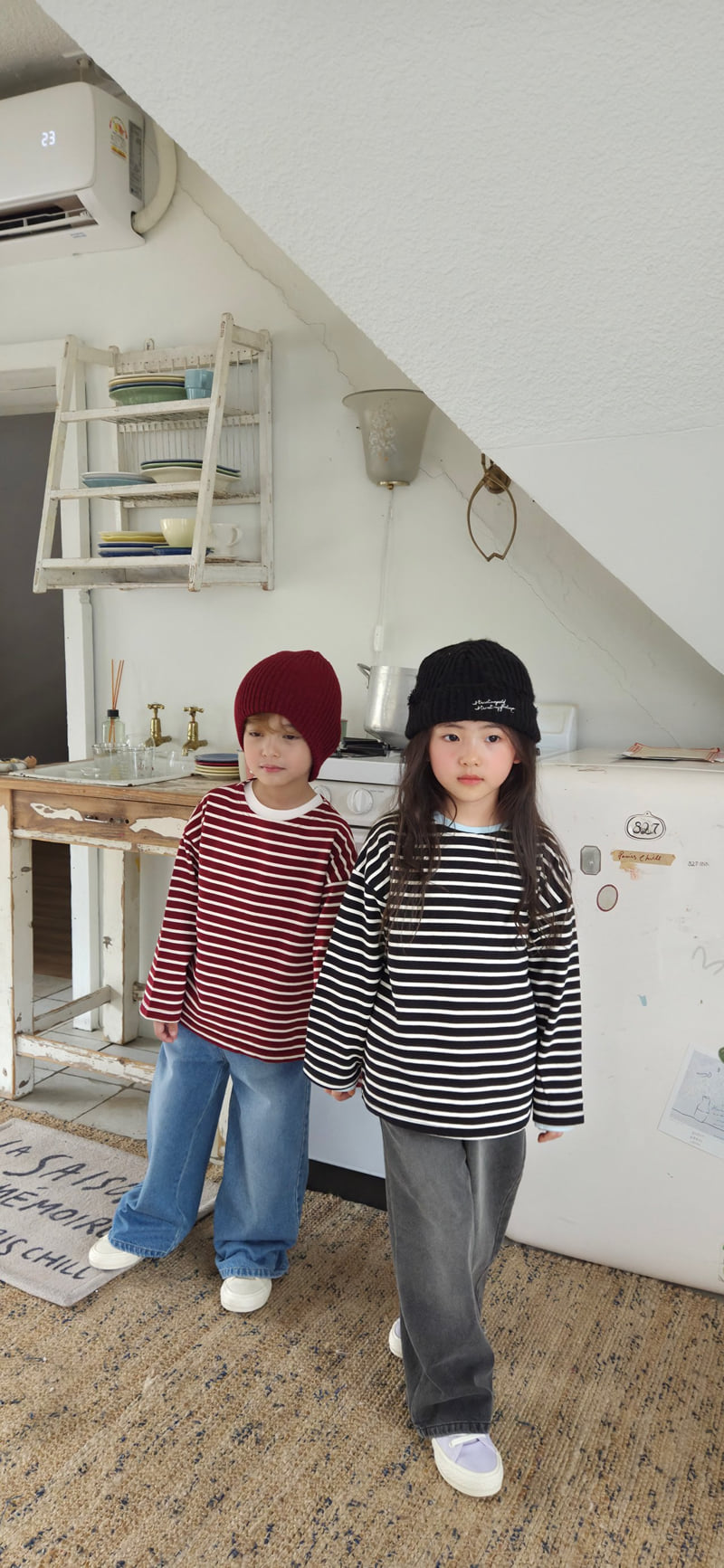 Raleelounge - Korean Children Fashion - #kidsshorts - F10 Stripe Tee - 4