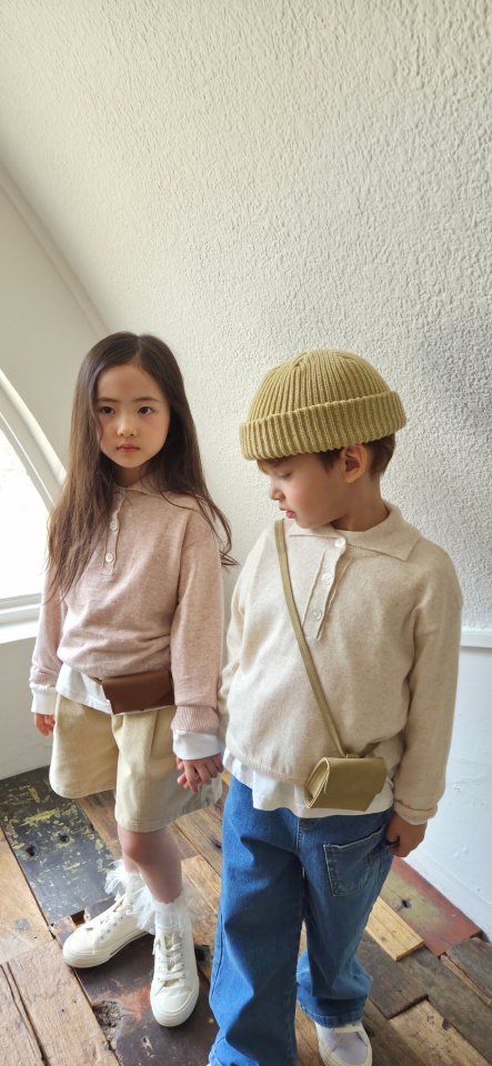 Raleelounge - Korean Children Fashion - #kidzfashiontrend - Ang Collar Knit Tee - 5