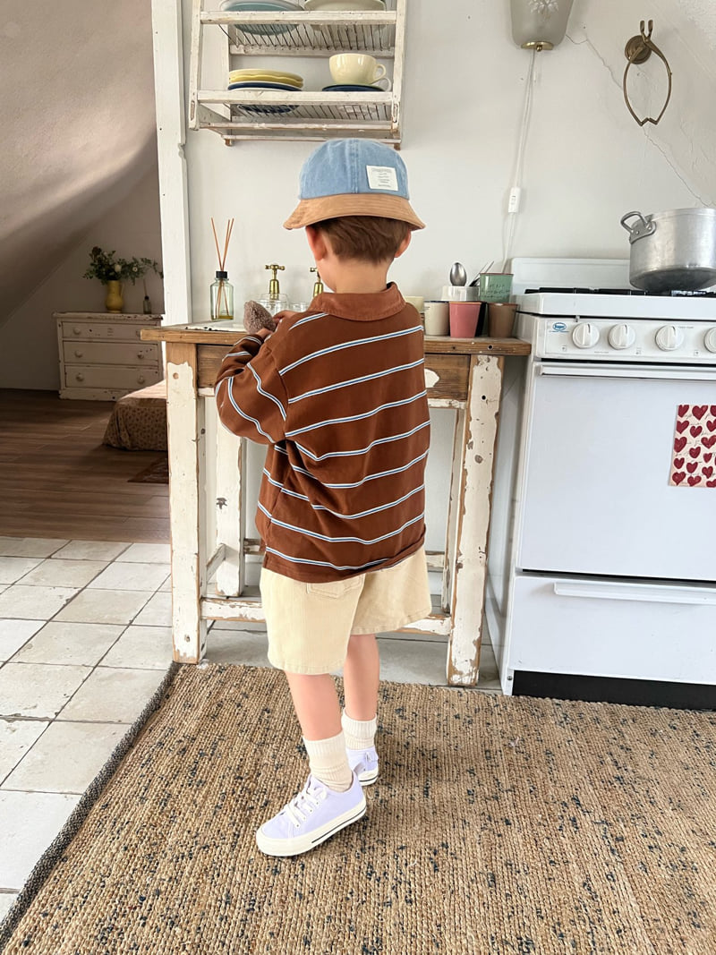 Raleelounge - Korean Children Fashion - #magicofchildhood - Camel Collar Tee - 3
