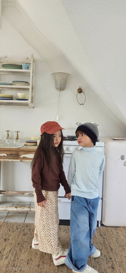 Raleelounge - Korean Children Fashion - #littlefashionista - Tencel Turtleneck Tee - 4