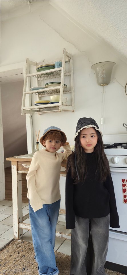 Raleelounge - Korean Children Fashion - #prettylittlegirls - Tencel Ribbed Turtleneck Tee - 7