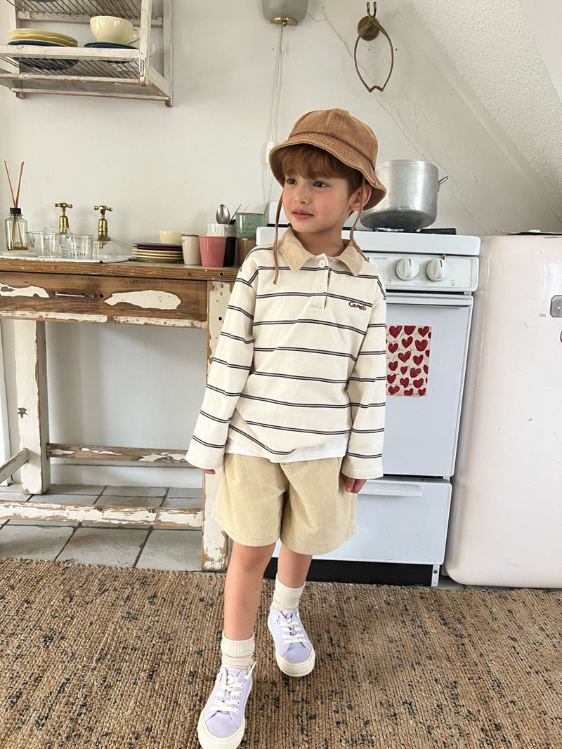 Raleelounge - Korean Children Fashion - #stylishchildhood - Camel Collar Tee - 8