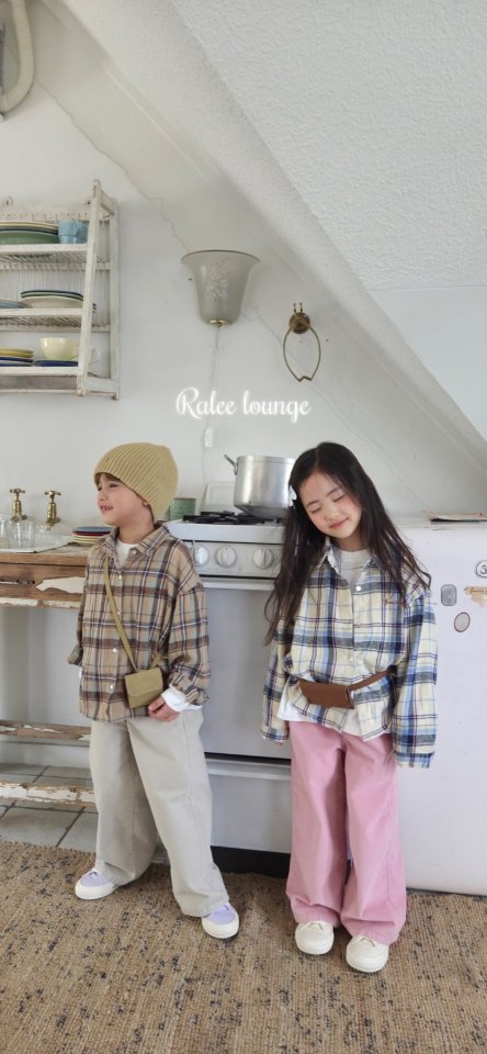 Raleelounge - Korean Children Fashion - #stylishchildhood - Angel Check Shirt
