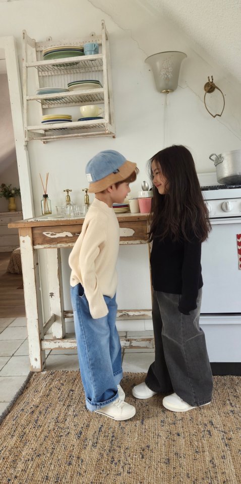 Raleelounge - Korean Children Fashion - #stylishchildhood - Tencel Ribbed Turtleneck Tee - 10