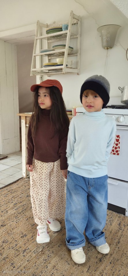 Raleelounge - Korean Children Fashion - #stylishchildhood - Tencel Turtleneck Tee - 9