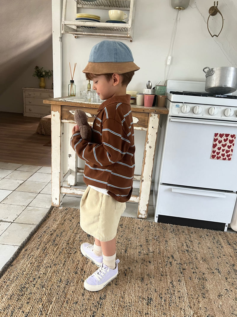 Raleelounge - Korean Children Fashion - #todddlerfashion - Camel Collar Tee - 6