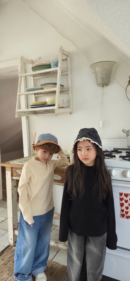 Raleelounge - Korean Children Fashion - #todddlerfashion - Tencel Ribbed Turtleneck Tee - 8