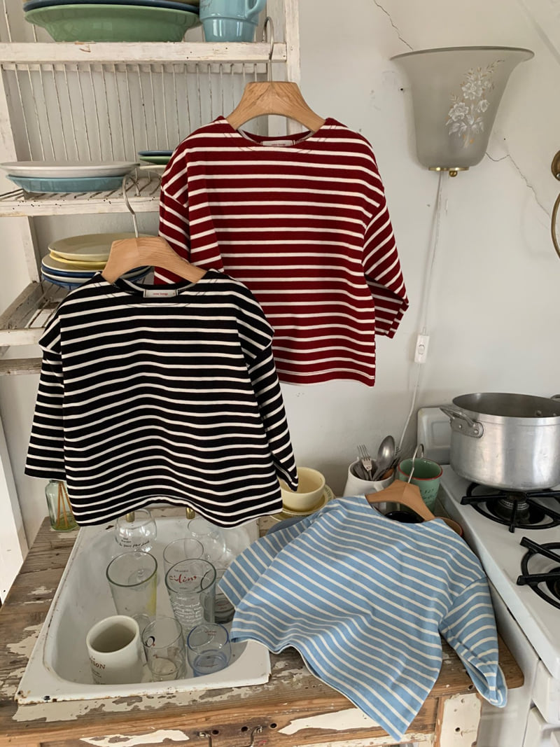 Raleelounge - Korean Children Fashion - #todddlerfashion - F10 Stripe Tee - 11
