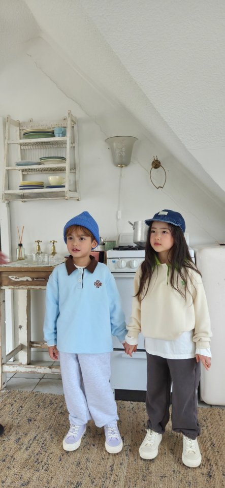 Raleelounge - Korean Children Fashion - #toddlerclothing - Heart Collar Tee - 5