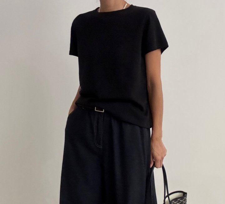 Ripple - Korean Women Fashion - #momslook - Billy Short Sleeved Tee - 11