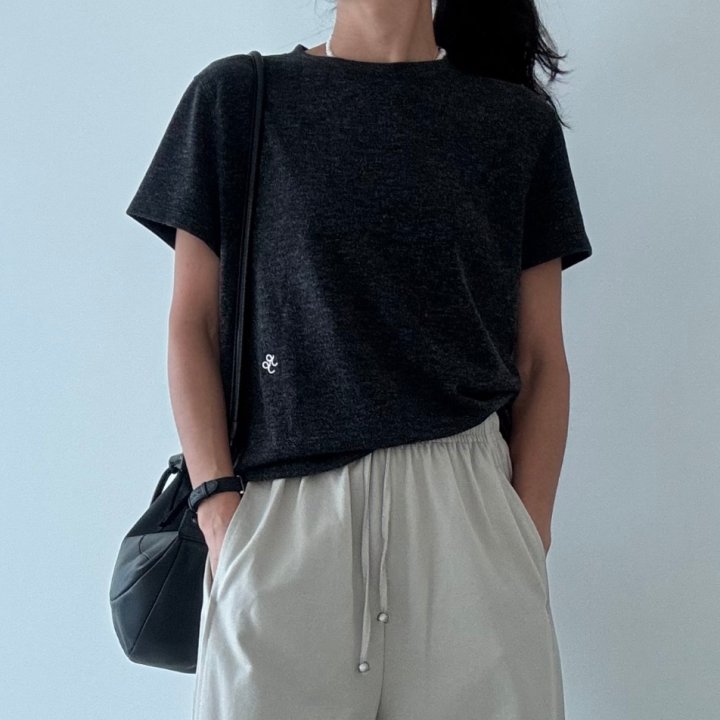 Ripple - Korean Women Fashion - #momslook - Billy Short Sleeved Tee - 5