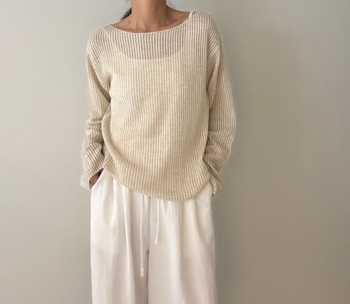 Ripple - Korean Women Fashion - #restrostyle - Central Knit Pullover - 2