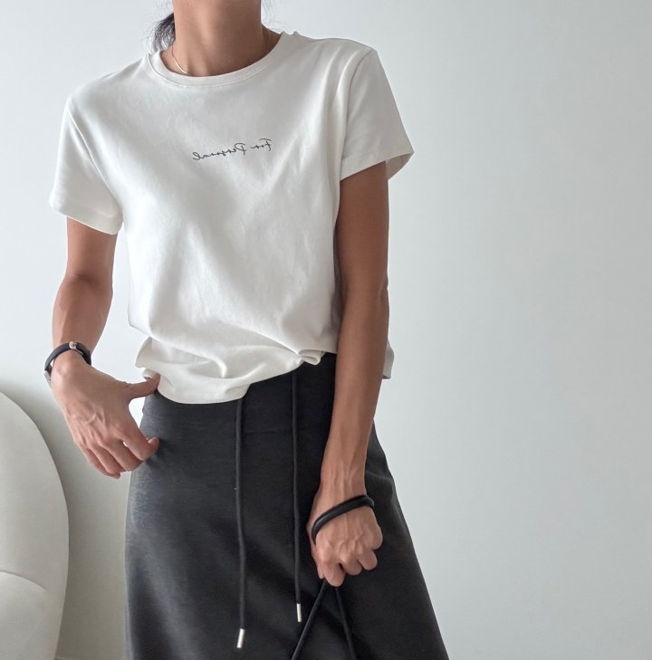 Ripple - Korean Women Fashion - #shopsmall - Personally Short Sleeved Tee - 3