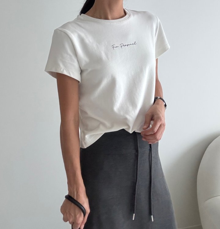 Ripple - Korean Women Fashion - #thelittlethings - Personally Short Sleeved Tee - 5