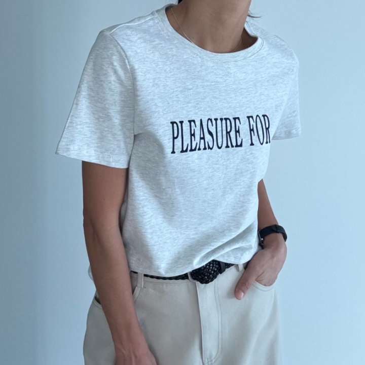 Ripple - Korean Women Fashion - #womensfashion - Pleaure Short Sleeved Tee - 7