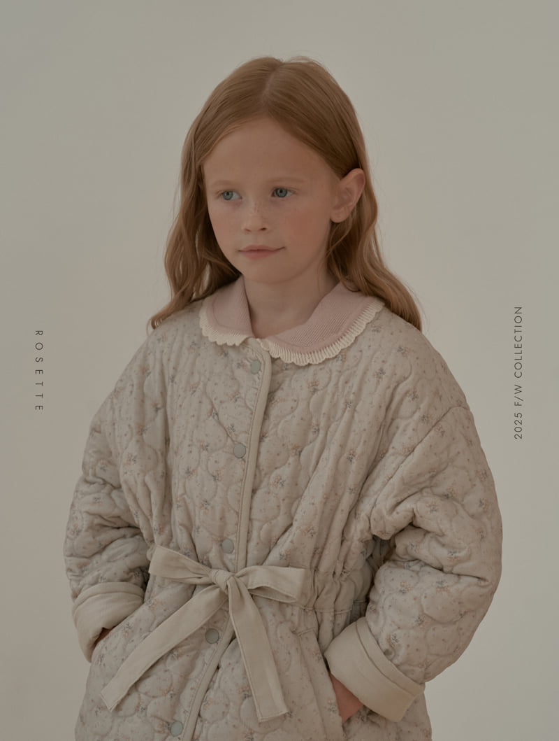 Rosette - Korean Children Fashion - #childofig - Maple Quilted Jacket - 8