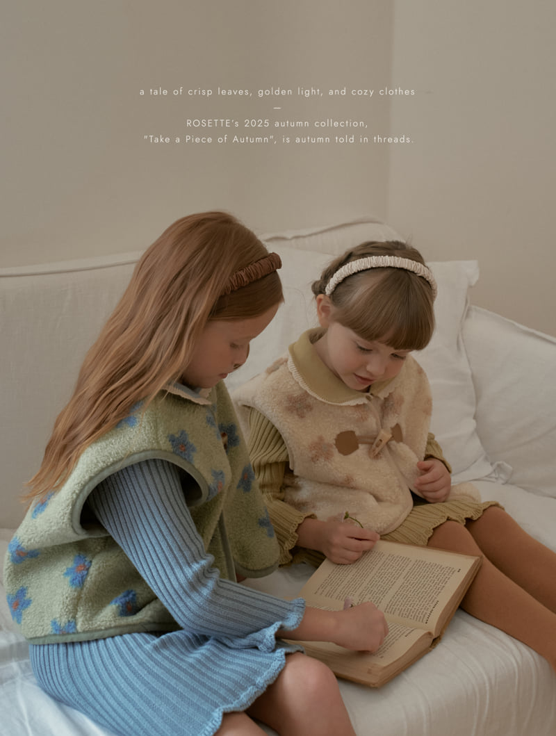 Rosette - Korean Children Fashion - #discoveringself - Nunu Dumble Vest
