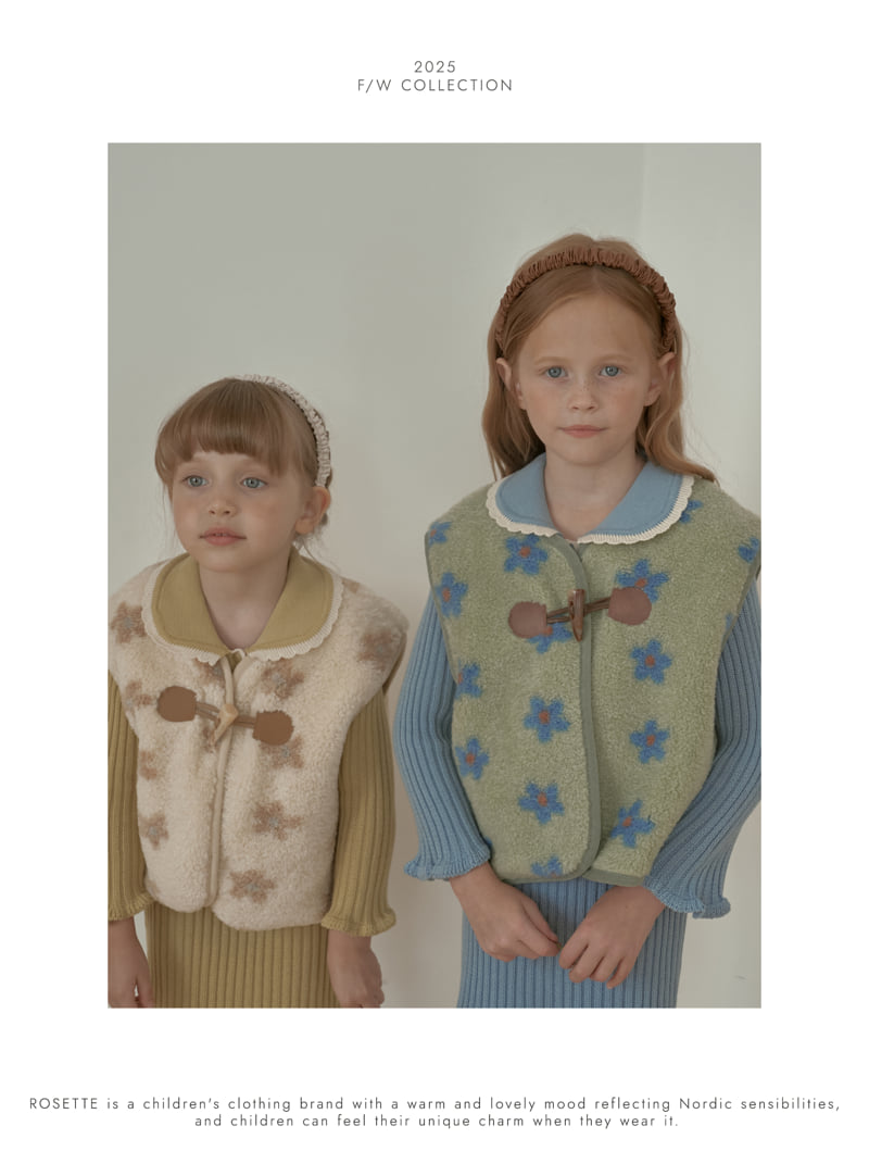 Rosette - Korean Children Fashion - #kidsshorts - Nunu Dumble Vest - 3