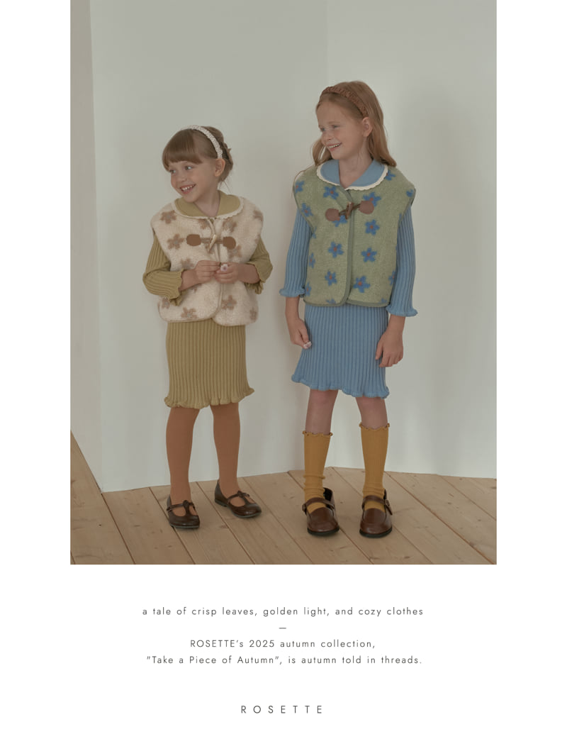 Rosette - Korean Children Fashion - #kidsshorts - Nunu Dumble Vest - 4