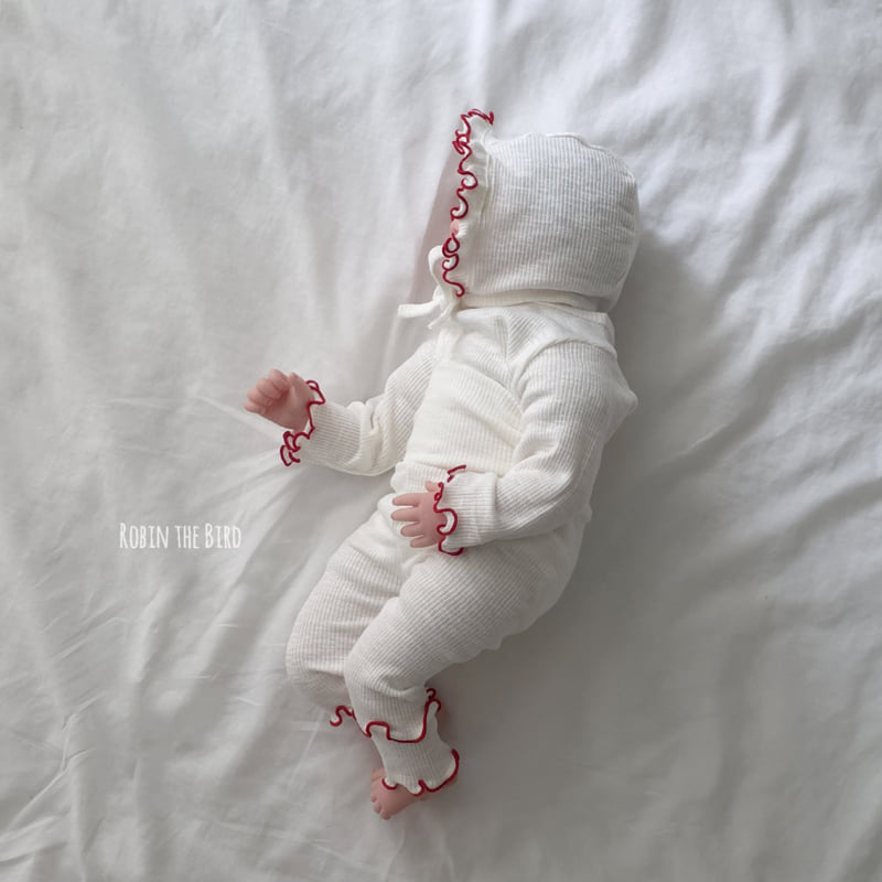 Saerobin - Korean Baby Fashion - #babyboutique - Modal Frill Bodysuit Set - 8