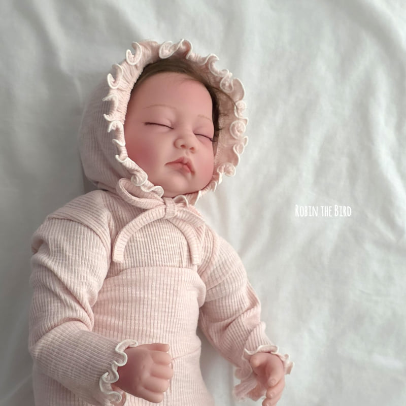 Saerobin - Korean Baby Fashion - #babyboutique - Modal Frill Bonnet - 6